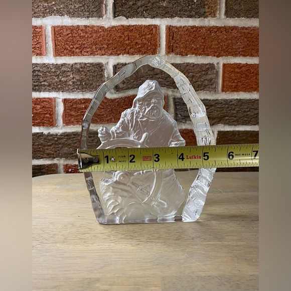 Nybro SEA CAPTAIN at the Wheel, Relief Sculpture Large - Crystal‎ Sweden - Picture 6 of 7